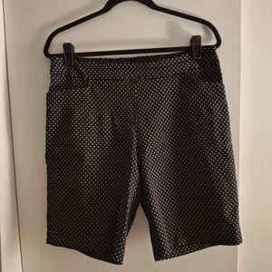 Time And Tru Women's Black and White Polka Dot Shorts